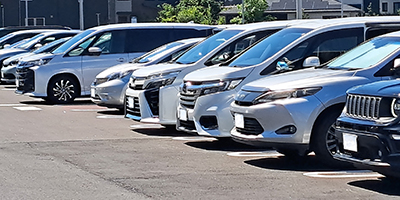 選手専用駐車場